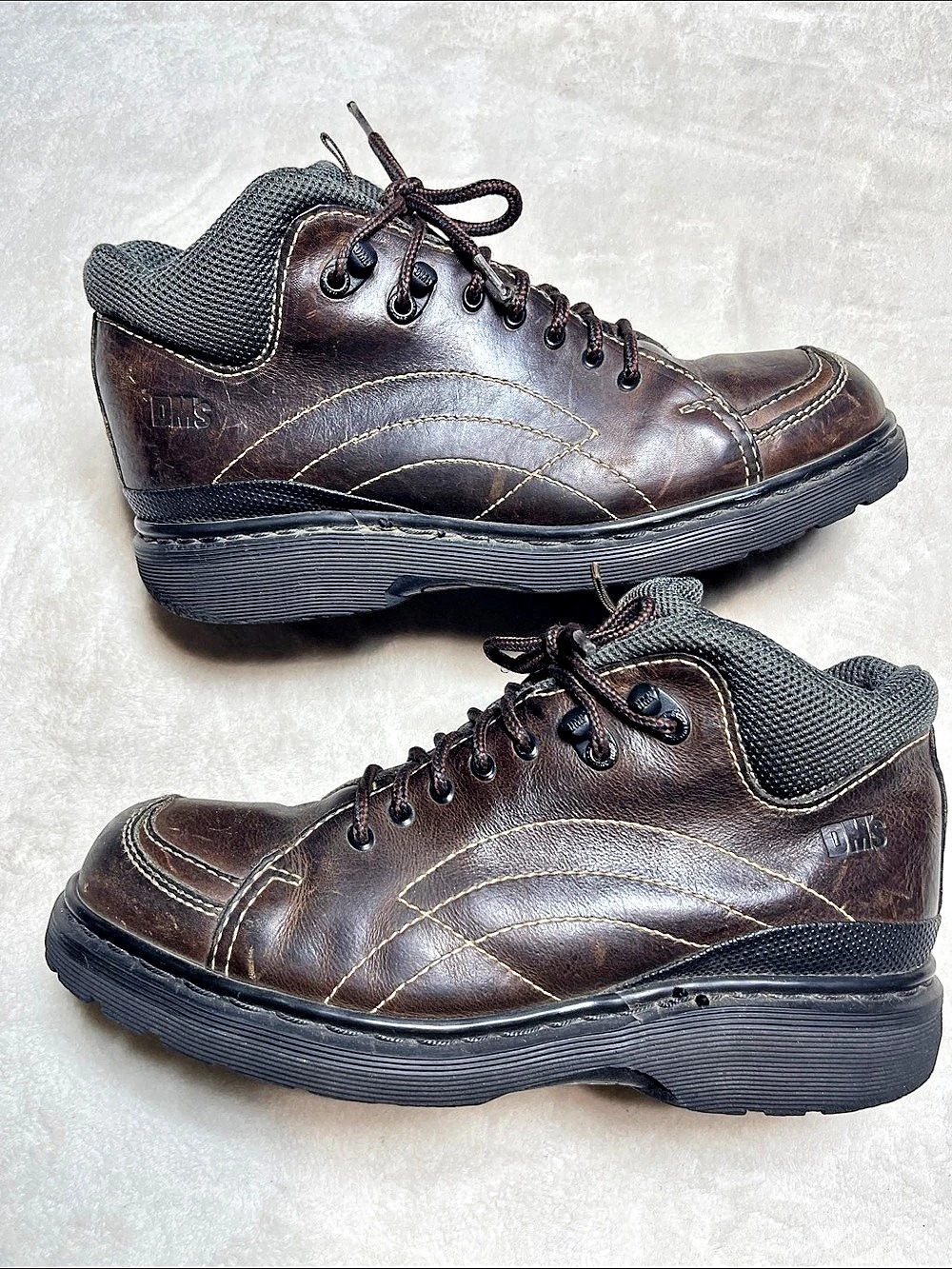 Vintage Dr. Martens AW004 9246 Leather Boots US 10 Brown & Black